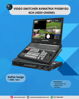 VIDEO SWITCHER AVMATRIX PVS0615U 6CH (4SDI + 2HDMI)