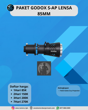 PAKET GODOX S-AP LENSA 85MM